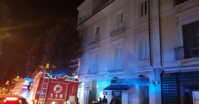 Ultim’ora : a fuoco noto negozio di scarpe sul Corso Trieste