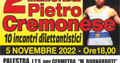 Caserta/In ricordo dell’ex campione, organizzato il 2° Memorial Pietro Cremonese “10 incontri dilettantistici”