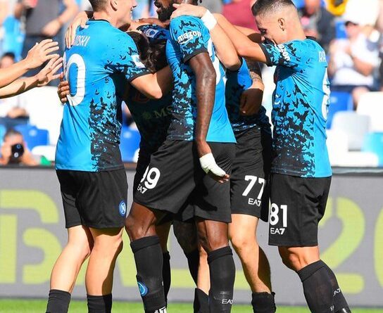 Napoli – Torino 3 a 1 – Gli azzurri dominano il Toro nel primo tempo  con un incontenibile Anguissa