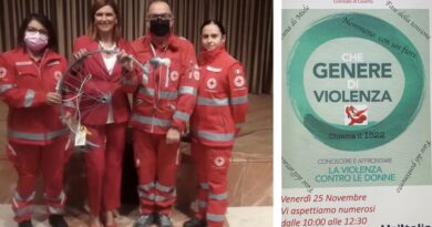 ” CHE VIOLENZA DI GENERE ” LA CROCE ROSSA DI CASERTA IN PIAZZA CONTRO LA VIOLENZA SULLE DONNE