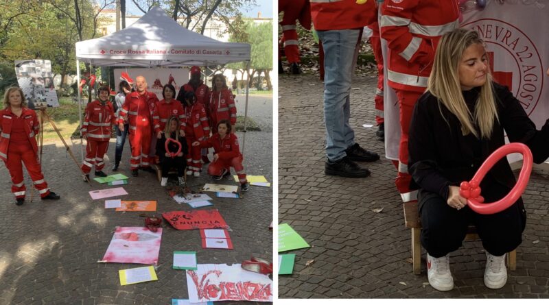 La CRI Caserta in Piazza lancia un messaggio di pace e di amore ( TUTTE LE FOTO)