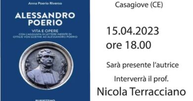 LiberArt Vanvitelli, il 15 aprile sarà presentato il libro “Alessandro Poerio. Vita e opere”