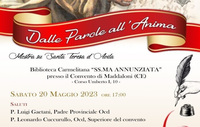 Maddaloni, evento in memoria di Santa Teresa d’Avila per i 400 anni dalla canonizzazione