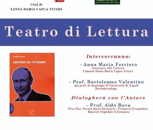 Santa Maria C.V. – Presentazione del libro “Anatomia del putinismo” del Prof. Bartolomeo Valentino