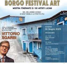 100 ARTISTI LUCANI CON VITTORIO SGARBI A SANT ANGELO LE FRATTE (POTENZA)