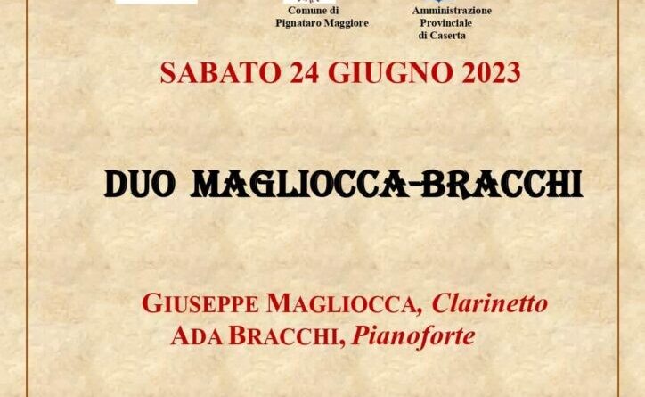 Concerto del Duo Giuseppe Magliocca, clarinetto e Ada Bracchi, pianoforte