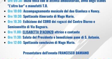 Seconda Edizione della Festa dell’Antoniano di Ercolano “Dalla prossimità alla cura del prossimo”