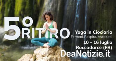 Yoga, natura e cibo bio in Ciociaria. A Roccadarce per 5° ritiro Yoga si parte il 10 luglio.