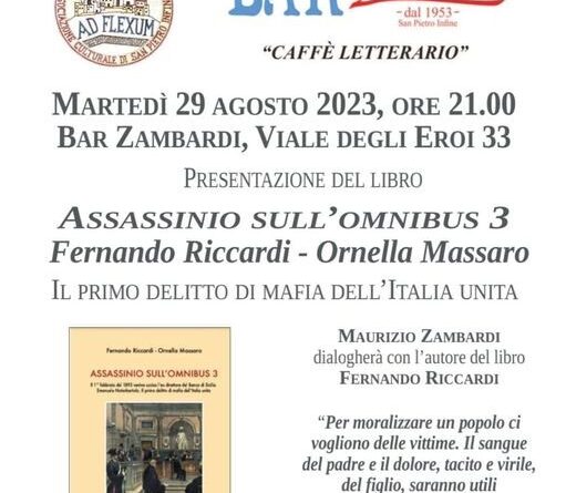 San Pietro Infine (CE) – Presentazione del libro ASSASSINIO SULL’OMNIBUS 3