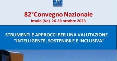 82° Convegno nazionale dell’A.N.DI.S. su “Strumenti e approcci per una valutazione intelligente, sostenibile e inclusiva”