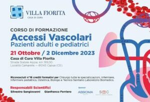 ACCESSI VASCOLARI NEI PAZIENTI ADULTI E PEDIATRICI, CORSO DI FORMAZIONE A VILLA FIORITA.