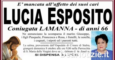 Scafati – Ciao alla 66enne Lucia Esposito