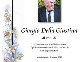 Vittorio Veneto – Ciao all’81enne Giorgio Della Giustina