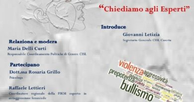 Caserta – Incontro di riflessione contro la violenza sulle donne: “DIFENDERSI – Chiediamo agli esperti”