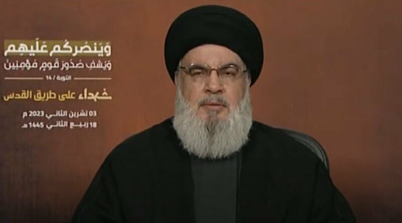 Nasrallah: “L’operazione del 7 ottobre è stata al 100% palestinese, gli USA diretti responsabili del conflitto. Guerra totale? Vedremo”