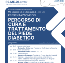 MERCOLEDÌ IL PRESIDENTE VINCENZO DE LUCA AL PINETA GRANDE HOSPITAL PER LA PRESENTAZIONE DEL PERCORSO DI CURA E TRATTAMENTO DEL PIEDE DIABETICO  