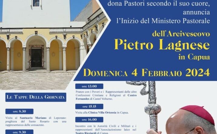 Inizia il Ministero Pastorale dell’Arcivescovo Lagnese