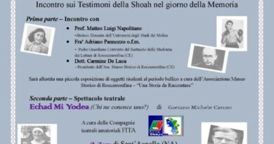 Roccamonfina/Teano: “Volti della Shoah”