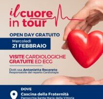 IL CUORE IN TOUR, AL VIA IL CICLO DI OPEN DAY GRATUITI ED ITINERANTI  IN TERRA DI LAVORO.  