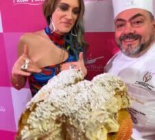 Il maestro lievitista Luigi Conte di Vanily Patisserie a «Il Salotto delle Celebrità» durante il festival di Sanremo 2024. Il suo «Panbusciò» riscuote successo fra artisti, cantanti e attori