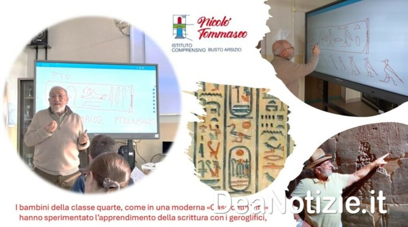 La Scuola “Tommaseo” a lezione di geroglifici con l’egittologo Prof. Pippo Scirè