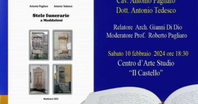 Maddaloni – Presentazione del libro “Stele funerarie a Maddaloni” il 10 febbraio