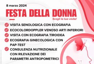 8 MARZO: AL PINETA GRANDE HOSPITAL GIORNATA DEDICATA ALLA SALUTE E AL BENESSERE FEMMINILE