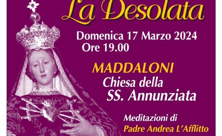 Maddaloni – I canti della Passione con la Desolata