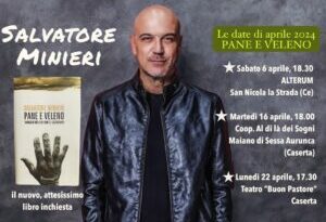 DOMANI A SAN NICOLA LA STRADA VERRA’ PRESENTATO L’ULTIMO LIBRO DEL GIORNALISTA SALVATORE MINIERI “PANE&VELENO”-