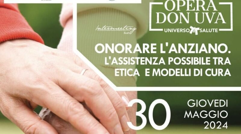 Il Prof. Aldo Bova relatore al convegno “Onorare l’anziano. L’assistenza possibile tra etica e modelli di cura”