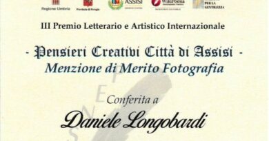 L’artista Daniele Longobardi ripremiato ad Assisi con l’opera fotografica “Ascese”