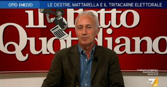 Travaglio a La7: “Attacco di Borghi a Mattarella È campagna elettorale di bassa lega per fregare qualche voto a Meloni”