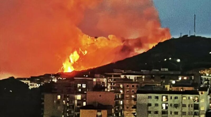 Grave incendio a Napoli, ma contemporaneamente ad Aversa e Giugliano