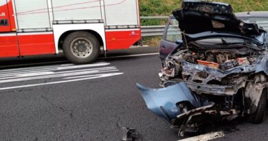 Grave incidente sul’ A1 uscita Santa Maria C. V.Sul posto i Vigili del Fuoco