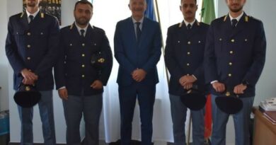 Isernia – il Questore Della Cioppa incontra i neo Agenti assegnati al territorio pentro