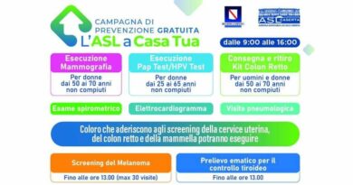 “L’ ASL a CASA TUA”, scopri le nuove tappe per accedere alla “prevenzione che salva la vita”