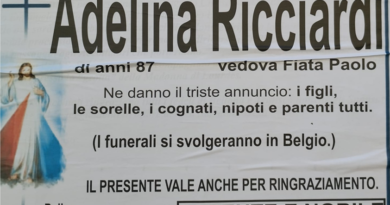 Bellona – Ciao all’87enne Adelina Ricciardi vedova Paolo Fiata