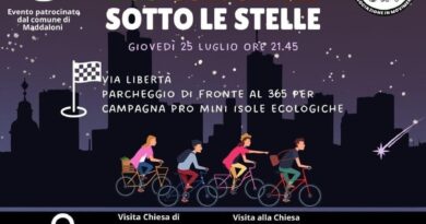 Bici passeggiata ecoo culturale sotto le stelle