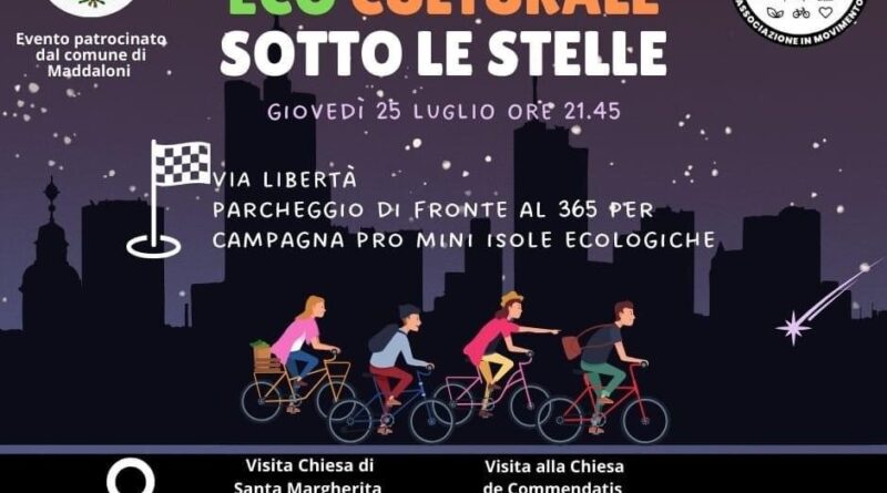 Bici passeggiata ecoo culturale sotto le stelle