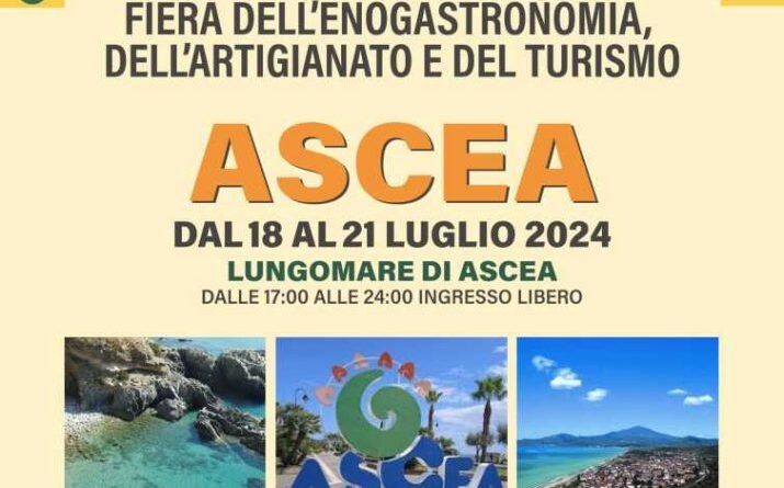 Gusto Italia: prima tappa ad Ascea. Dal 18 al 21 luglio sul Lungomare cittadino