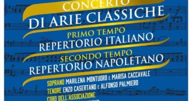 Maddaloni, Concerto di Arie Classiche il 9 luglio a cura dell’Ass. “A. Barchetta”