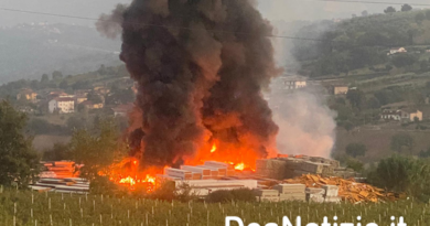 Incendio area industriale Pastorano (CE), in corso monitoraggio diossine