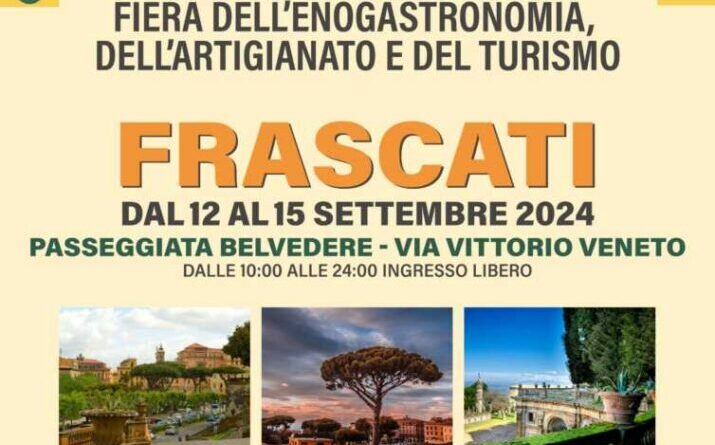 Gusto Italia raggiunge Frascati. Tipicità e artigianato tra i Castelli Romani