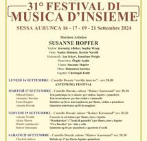 Il 31° Festival di Musica d’Insieme è iniziato con successo  al Castello Ducale di Sessa Aurunca di Francesco Di Toro