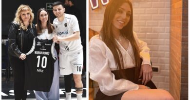 Basket, la maglietta in ricordo di Marco Dongu: l’omaggio ai genitori per iniziativa di Valentina Russo del Forum Giovani - Casertasette