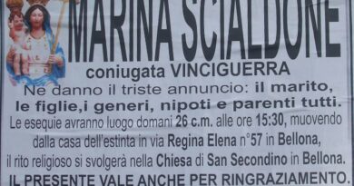 Bellona – Ciao alla 75enne Marina Scialdone