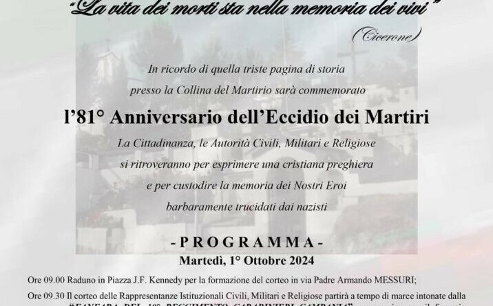 Camigliano – 81° anniversario dell’eccidio