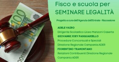 Il Liceo economico (LES) un passo verso la legalità: al “Manzoni” il progetto “Fisco e Scuola”