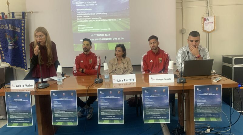 La Casertana e il Liceo Manzoni a braccetto in nome dello sport e della buona scuola