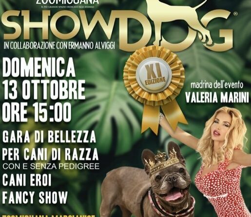 Nuovo Showdog 2024 presso Zoomiguana di Marcianise: Valeria Marini, madrina dell’evento